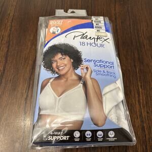 Playtex 18 Hour Sensational Support Wire free Bra Side/back Smoothing 42DDD